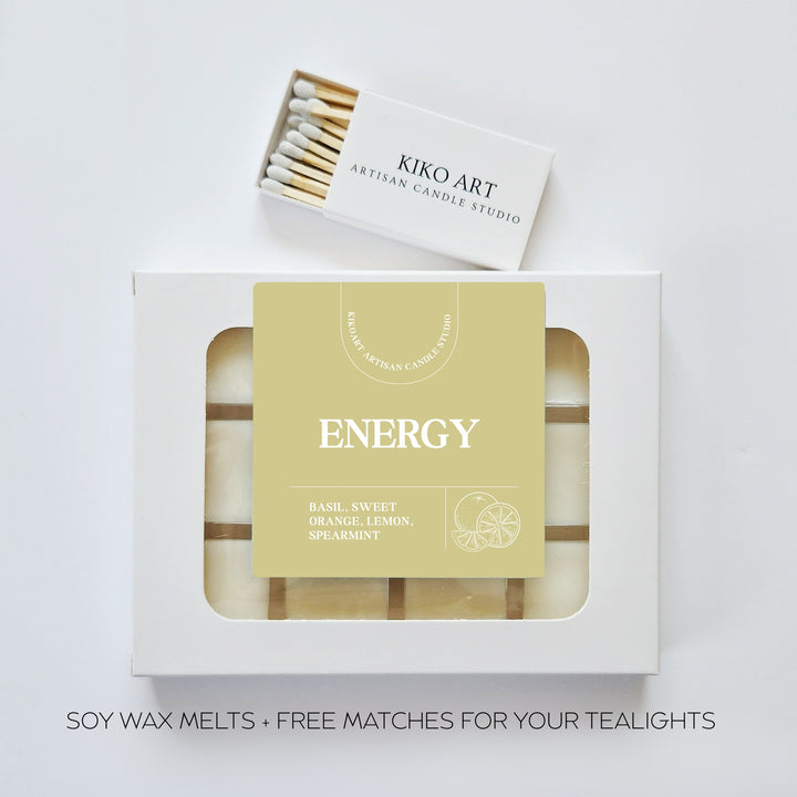 Essential Oils Wax melts 12 cubes ENERGY