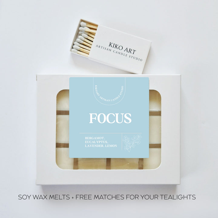 Essential Oils Wax melts 12 cubes FOCUS