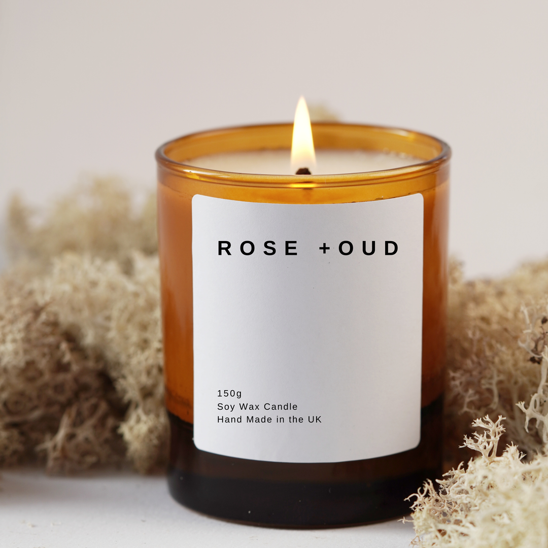 Rose + Oud Soy Amber Candle | 150g & 250g