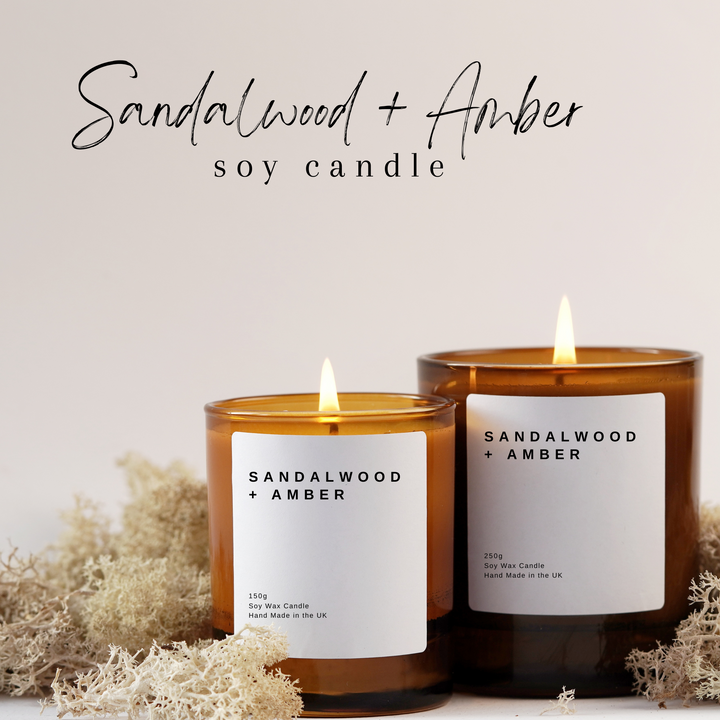 Sandalwood Amber Candle | 150g & 250g
