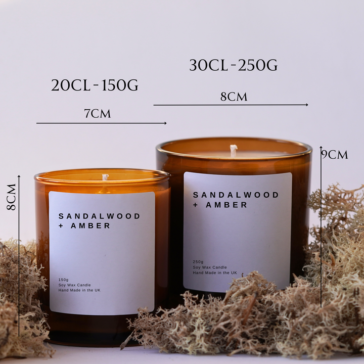 Sandalwood Amber Candle | 150g & 250g