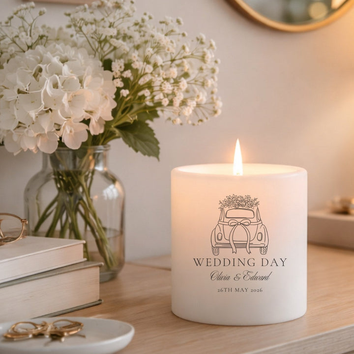 Wedding Gift Ideas for Couple- Engraved Candle