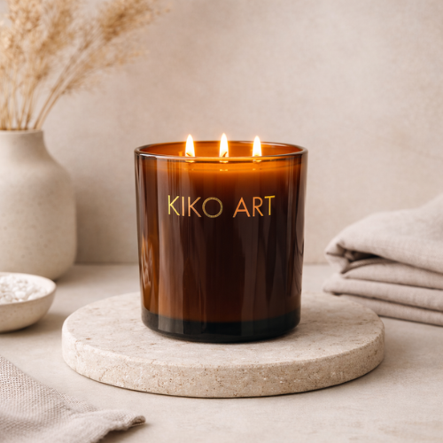 Large Luxury Amber Candle (720g) | Hand-Poured Soy Candle | Statement Candle | Premium Home Fragrance