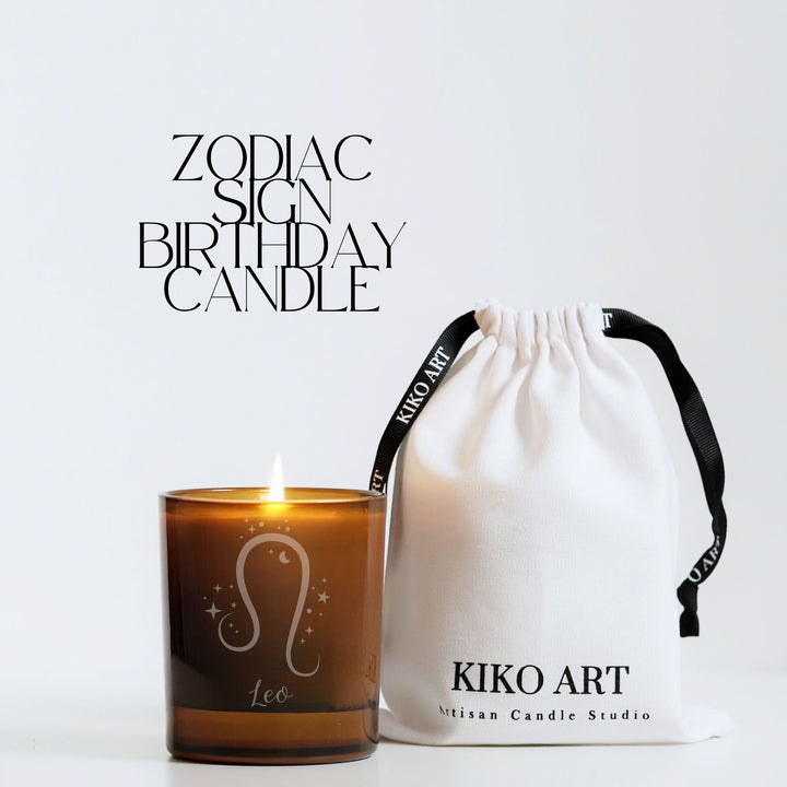 Zodiac Leo Candle - Personalised Candle Gift