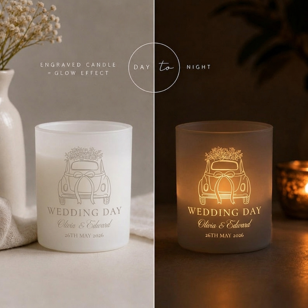 Candle glow day-to-night effect