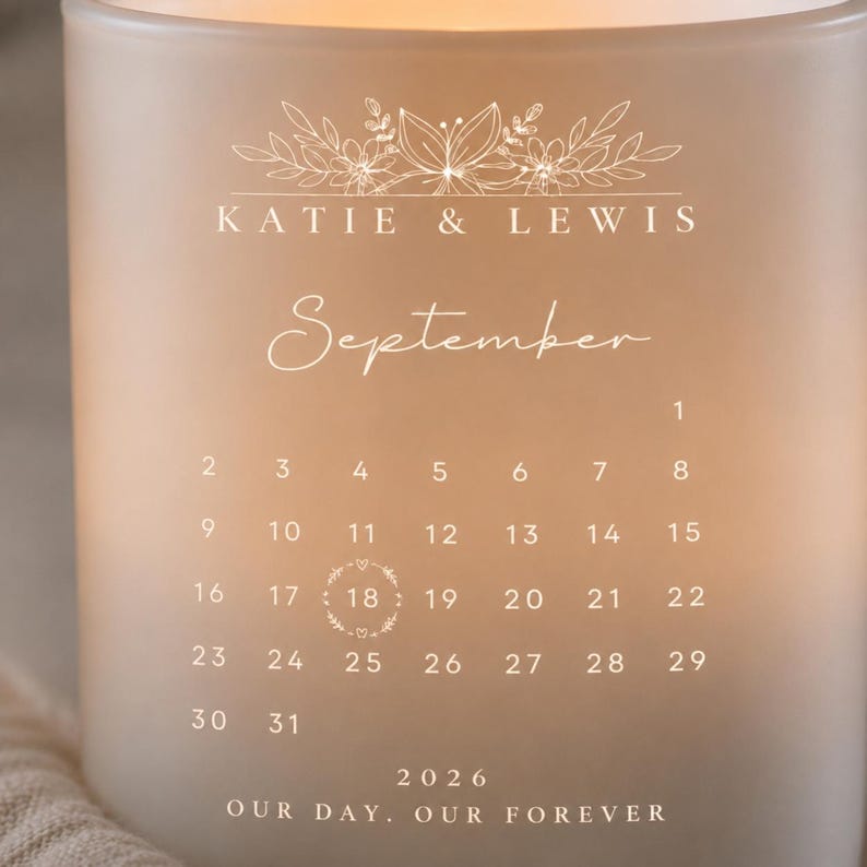 White printed calendar design variant