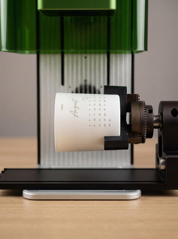 Engraving process on laser machine