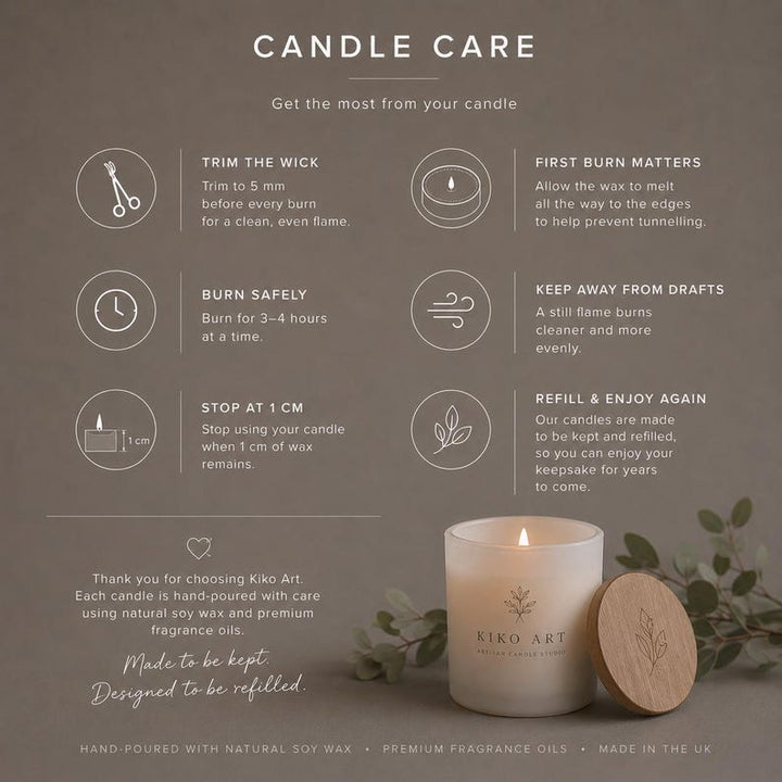 Candle care instructions
